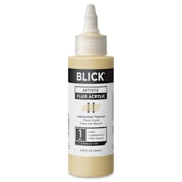 Blick Artists’ Fluid Acrylic - Unbleached Titanium, 100 ml