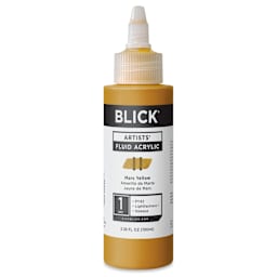 Blick Artists’ Fluid Acrylic - Mars Yellow, 100 ml