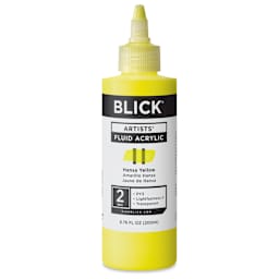 Blick Artists’ Fluid Acrylic - Hansa Yellow, 200 ml