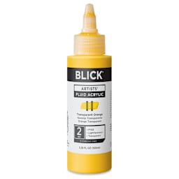 Blick Artists’ Fluid Acrylic - Transparent Orange, 100 ml