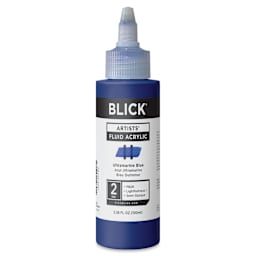 Blick Artists’ Fluid Acrylic - Ultramarine Blue, 100 ml
