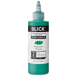 Blick Artists’ Fluid Acrylic - Phthalo Green, 200 ml