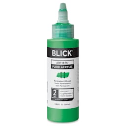 Blick Artists’ Fluid Acrylic - Permanent Green, 100 ml