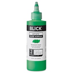 Blick Artists’ Fluid Acrylic - Permanent Green, 200 ml