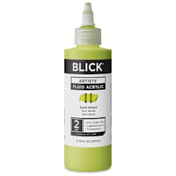 Blick Artists’ Fluid Acrylic - Gold Green, 200 ml