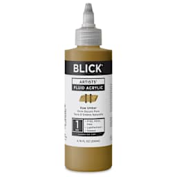 Blick Artists’ Fluid Acrylic - Raw Umber, 200 ml