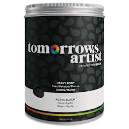 Tomorrow's Artist Eco-Friendly Heavy Body Acrylic Paint - Agate Black, 500 ml