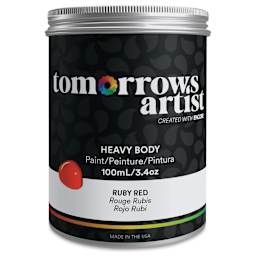 Tomorrow's Artist Eco-Friendly Heavy Body Acrylic Paint - Ruby Red, 100 ml