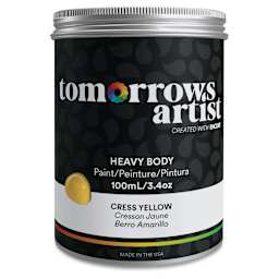 Tomorrow's Artist Eco-Friendly Heavy Body Acrylic Paint - Cress Yellow, 100 ml