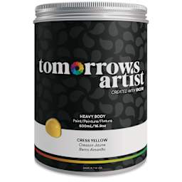 Tomorrow's Artist Eco-Friendly Heavy Body Acrylic Paint - Cress Yellow, 500 ml