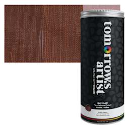 Tomorrow's Artist Eco-Friendly Heavy Body Acrylic Paint - Burnt Umber, 1 L jar and swatch