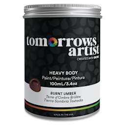 Tomorrow's Artist Eco-Friendly Heavy Body Acrylic Paint - Burnt Umber, 100 ml