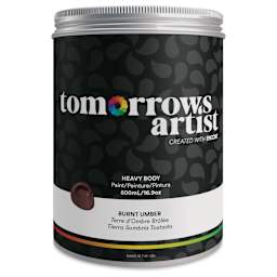 Tomorrow's Artist Eco-Friendly Heavy Body Acrylic Paint - Burnt Umber, 500 ml