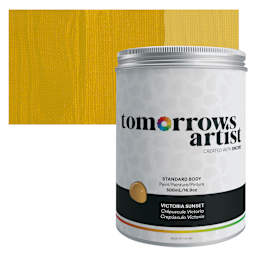 Tomorrow's Artist Eco-Friendly Standard Body Acrylic Paint - Victoria Sunset, 500 ml jar and swatch