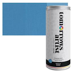 Tomorrow's Artist Eco-Friendly Standard Body Acrylic Paint - Brooks Blue, 1L jar and swatch
