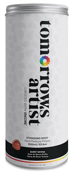 Tomorrow's Artist Eco-Friendly Standard Body Acrylic Paint - Burnt Sienna,1L