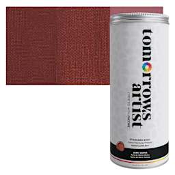 Tomorrow's Artist Eco-Friendly Standard Body Acrylic Paint - Burnt Sienna,1L jar and swatch
