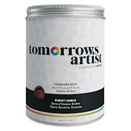 Tomorrow's Artist Eco-Friendly Standard Body Acrylic Paint - Burnt Umber, 500 ml