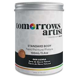 Tomorrow's Artist Eco-Friendly Standard Body Acrylic Paint - Raw Sienna, 100 ml