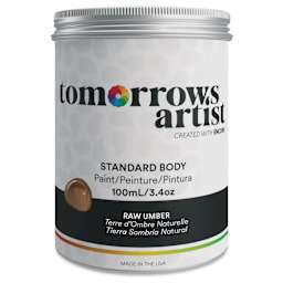 Tomorrow's Artist Eco-Friendly Standard Body Acrylic Paint - Raw Umber, 100 ml