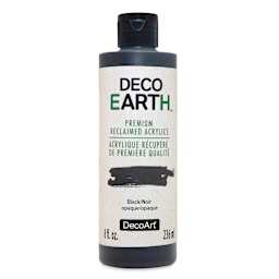 DecoArt DecoEarth Premium Reclaimed Acrylic Paint - Black, 8 oz
