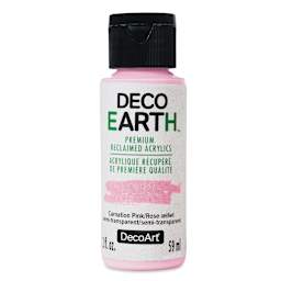 DecoArt DecoEarth Premium Reclaimed Acrylic Paint - Carnation Pink, 2 oz