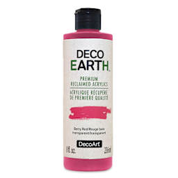 DecoArt DecoEarth Premium Reclaimed Acrylic Paint - Berry Red, 8 oz