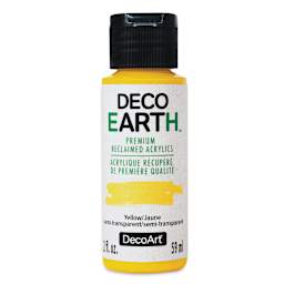 DecoArt DecoEarth Premium Reclaimed Acrylic Paint - Yellow, 2 oz