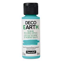 DecoArt DecoEarth Premium Reclaimed Acrylic Paint - Calm Turquoise, 2 oz