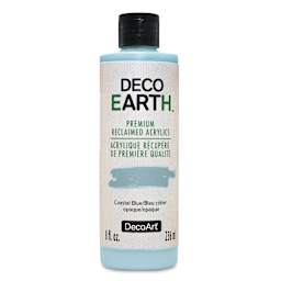 DecoArt DecoEarth Premium Reclaimed Acrylic Paint - Coastal Blue, 8 oz