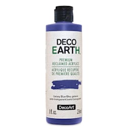 DecoArt DecoEarth Premium Reclaimed Acrylic Paint - Galaxy Blue, 8 oz