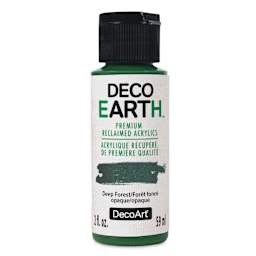 DecoArt DecoEarth Premium Reclaimed Acrylic Paint - Deep Forest, 2 oz