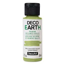 DecoArt DecoEarth Premium Reclaimed Acrylic Paint - Moss Green, 2 oz