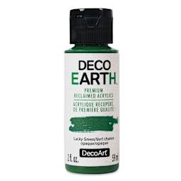 DecoArt DecoEarth Premium Reclaimed Acrylic Paint - Lucky Green, 2 oz