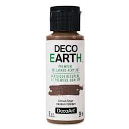 DecoArt DecoEarth Premium Reclaimed Acrylic Paint - Brown, 2 oz