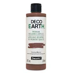 DecoArt DecoEarth Premium Reclaimed Acrylic Paint - Chestnut, 8 oz