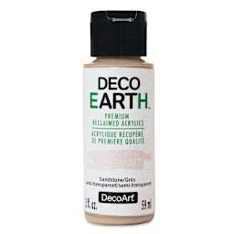 DecoArt DecoEarth Premium Reclaimed Acrylic Paint - Sandstone, 2 oz