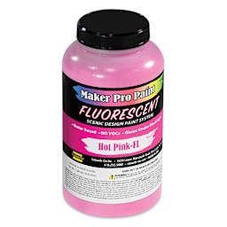 Smooth-On Maker Pro Acrylic-Urethane Paint - Fluorescent Hot Pink, 16 oz