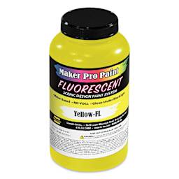 Smooth-On Maker Pro Acrylic-Urethane Paint - Fluorescent Yellow, 16 oz