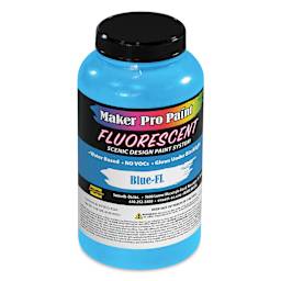 Smooth-On Maker Pro Acrylic-Urethane Paint - Fluorescent Blue, 16 oz