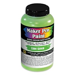 Smooth-On Maker Pro Acrylic-Urethane Paint - Lime Green, 16 oz