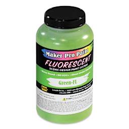 Smooth-On Maker Pro Acrylic-Urethane Paint - Fluorescent Green, 16 oz