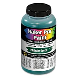 Smooth-On Maker Pro Acrylic-Urethane Paint - Phthalo Green, 16 oz