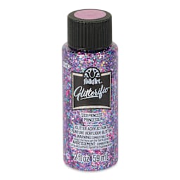 FolkArt Glitterific Acrylic Paint - Princess, 2 oz - front