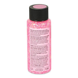 FolkArt Glitterific Acrylic Paint - Neon Pink, 2 oz - back