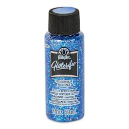 FolkArt Glitterific Acrylic Paint - Dark Blue, 2 oz - front