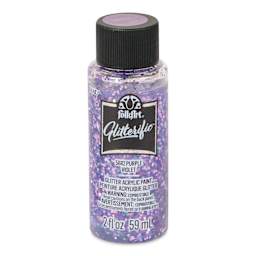 FolkArt Glitterific Acrylic Paint - Purple, 2 oz - front