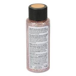 FolkArt Glitterific Fine Acrylic Paint - Rose Gold, 2 oz - back