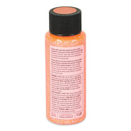 FolkArt Glitterific Fine Acrylic Paint - Tangerine, 2 oz - back