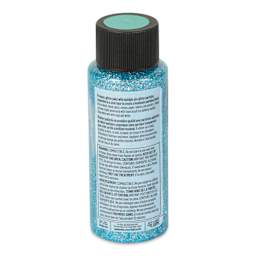 FolkArt Glitterific Fine Acrylic Paint - Aqua, 2 oz - back